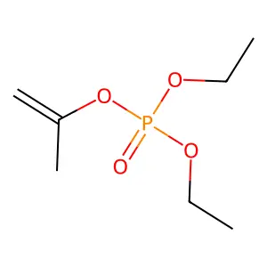 Diethyl isopropenyl phosphate structure
