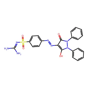 2-[4-[2-(3,5-dioxo-1,2-diphenylpyrazolidin-4-ylidene)hydrazi structure