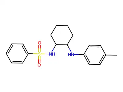 N-(2-(p-tolylamino)cyclohexyl)benzenesulfonamide structure