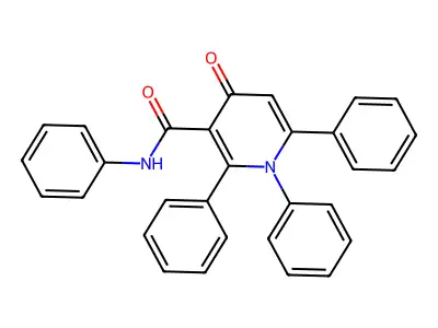 Nicotinamide, 1,4-dihydro-4-oxo-N,1,2,6-tetraphenyl- structure