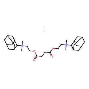 Ammonium, succinyldioxydiethylenebis(adamantyldimethyl-, diiodide structure
