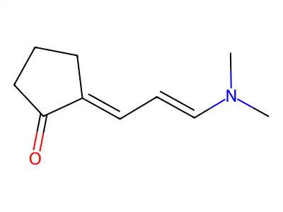 2-[3-(Dimethylamino)prop-2-enylidene]cyclopentan-1-one structure