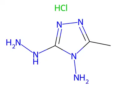 3-hydrazinyl-5-methyl-4H-1,2,4-triazol-4-amine structure
