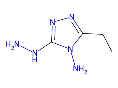 3-Ethyl-5-hydrazino-1,2,4-triazole-4-ylamine structure