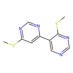 4,5'-Bipyrimidine, 4',6-bis(methylthio)- structure