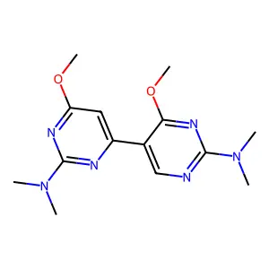 [4,5'-Bipyrimidine]-2,2'-diamine, 4',6-dimethoxy-N,N,N',N'-tetramethyl- structure