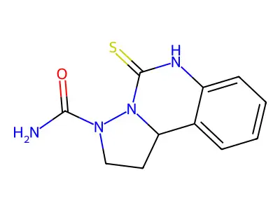 5-Sulfanylidene-1,2,6,10b-tetrahydropyrazolo[1,5-c]quinazoline-3-carboxamide structure