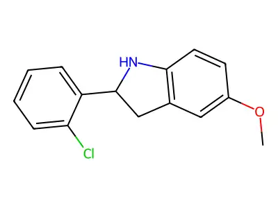 2-(2-Chlorophenyl)-5-methoxyindoline structure
