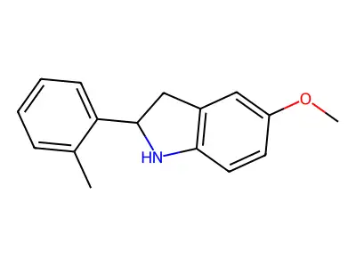 5-Methoxy-2-(o-tolyl)indoline structure
