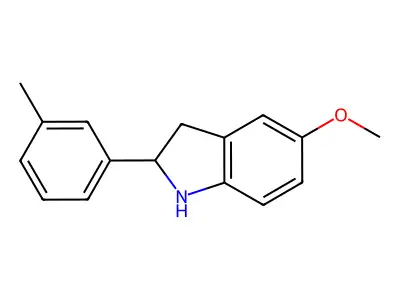 5-Methoxy-2-(m-tolyl)indoline structure