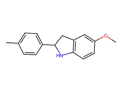 5-Methoxy-2-(p-tolyl)indoline structure