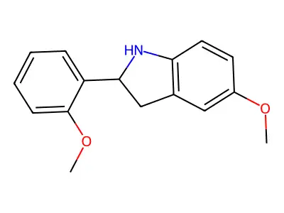 5-Methoxy-2-(2-methoxyphenyl)indoline structure