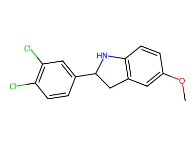 2-(3,4-Dichlorophenyl)-5-methoxyindoline structure