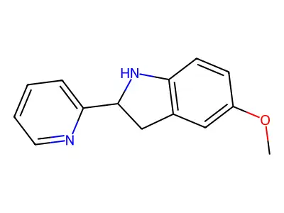 5-Methoxy-2-(pyridin-2-yl)indoline structure
