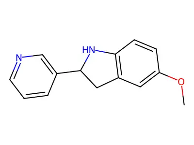 5-Methoxy-2-(pyridin-3-yl)indoline structure