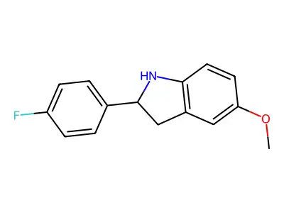 2-(4-Fluorophenyl)-5-methoxyindoline structure