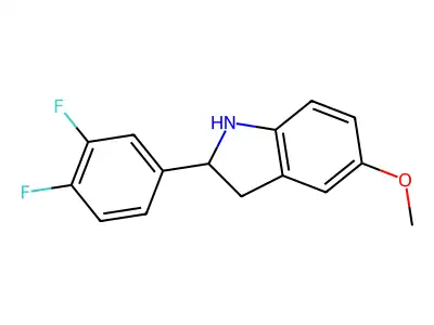 2-(3,4-Difluorophenyl)-5-methoxyindoline structure