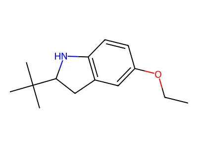 2-(tert-Butyl)-5-ethoxyindoline structure