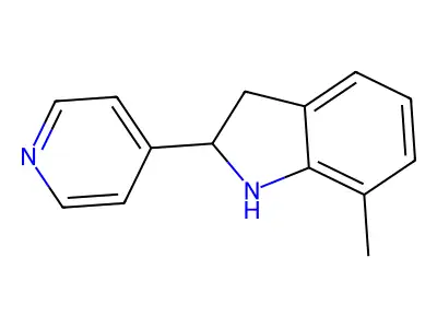 7-Methyl-2-(pyridin-4-yl)indoline structure