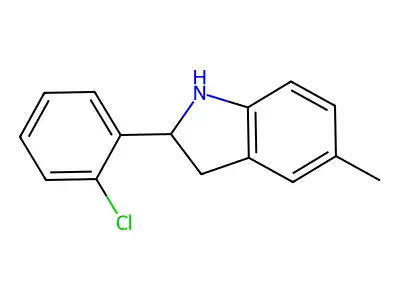 2-(2-Chlorophenyl)-5-methylindoline structure
