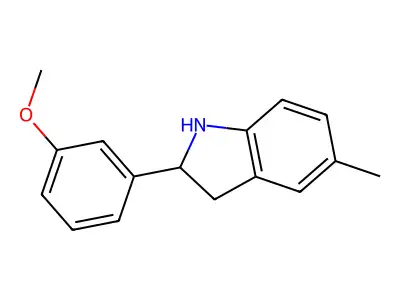 2-(3-Methoxyphenyl)-5-methylindoline structure