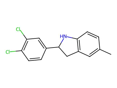 2-(3,4-Dichlorophenyl)-5-methylindoline structure