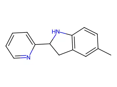 5-Methyl-2-(pyridin-2-yl)indoline structure