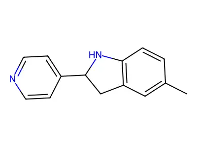 5-Methyl-2-(pyridin-4-yl)indoline structure
