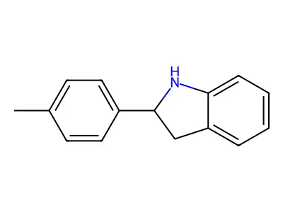 2-(4-methylphenyl)-2,3-dihydro-1H-indole structure