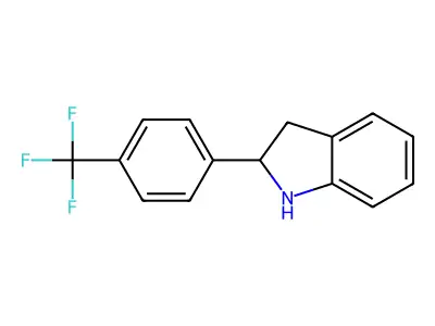 2-[4-(Trifluoromethyl)phenyl]indoline structure