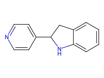 2-(Pyridin-4-yl)indoline structure