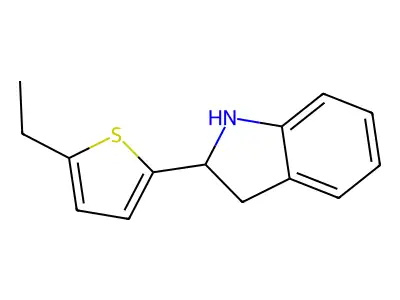 2-(5-Ethylthiophen-2-yl)indoline structure