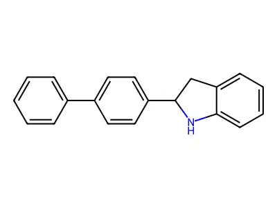 2-(4-Biphenylyl)indoline structure