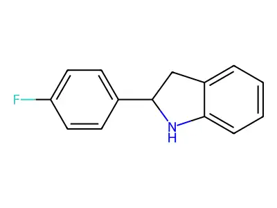 2-(4-Fluorophenyl)indoline structure