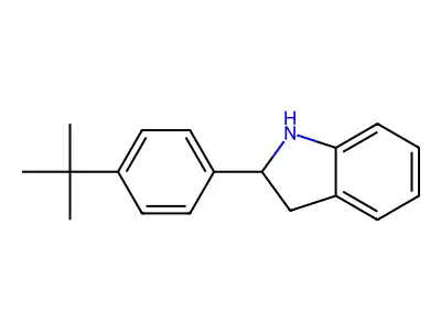 2-[4-(tert-Butyl)phenyl]indoline structure