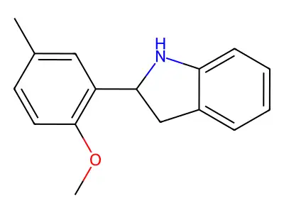 2-(2-Methoxy-5-methylphenyl)indoline structure