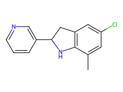 5-Chloro-7-methyl-2-(pyridin-3-yl)indoline structure
