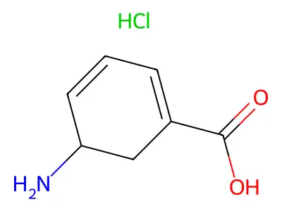 3-Amino-2,3-dihydrobenzoic acid hydrochloride structure