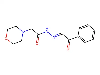 2-吗啉-4-基-N-(苯甲酰基亚甲基氨基)乙酰胺 structure