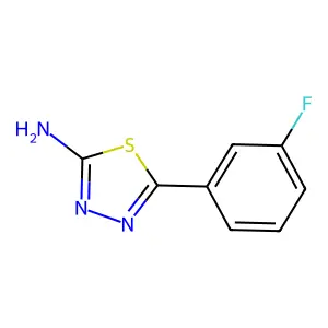 5-(3-Fluorophenyl)-1,3,4-thiadiazol-2-amine structure