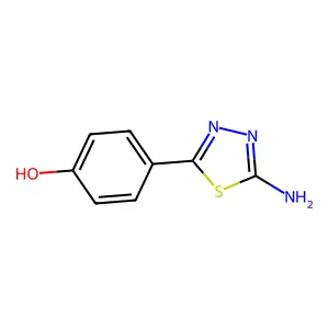 4-(5-Amino-1,3,4-thiadiazol-2-yl)phenol structure