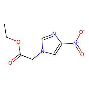 ethyl 2-(4-nitroimidazol-1-yl)acetate structure