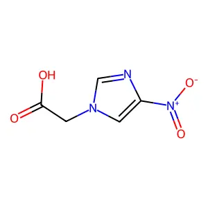 (4-nitro-1H-imidazol-1-yl)acetic acid structure