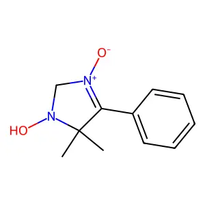 1H-Imidazole, 2,5-dihydro-1-hydroxy-5,5-dimethyl-4-phenyl-, 3-oxide structure