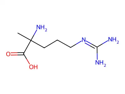 2-methyl-D,L-arginine structure
