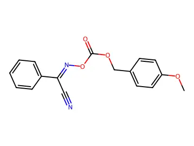 2-(4-Methoxybenzyloxycarbonyloxyimino)-2-phenylacetonitrile structure