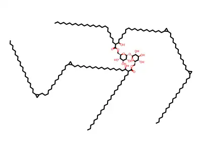 6,6'-di-O-mycoloyl-alpha-mannopyranosyl-alpha-mannopyranoside structure