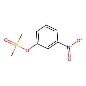 Phosphinic acid, dimethyl-, 3-nitrophenyl ester structure