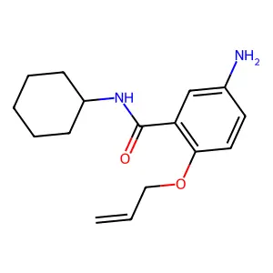 2-(烯丙氧基)-5-氨基-N-环己基苯甲酰胺 structure