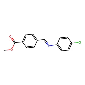 Methyl 4-(((4-chlorophenyl)imino)methyl)benzoate structure